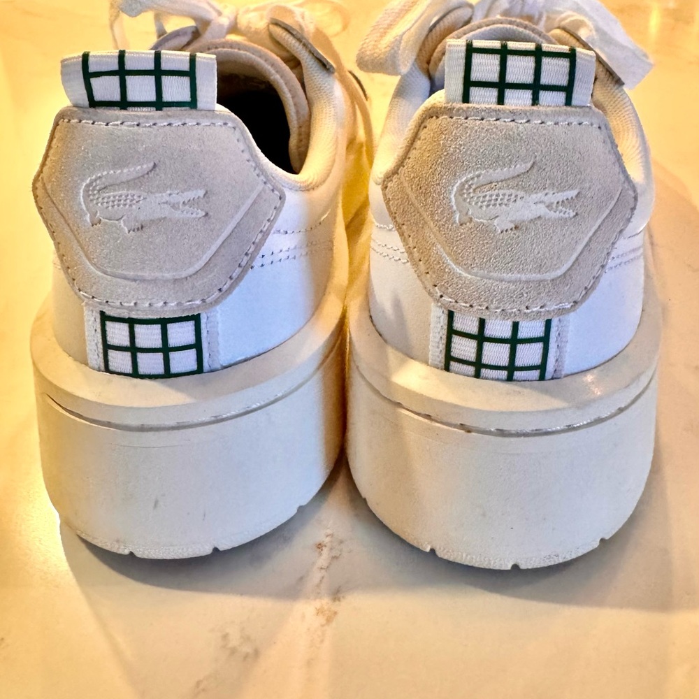Lacoste Carnaby Platform White Sneakers Like New! - Picture 2 of 8